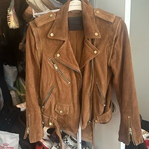 Allsaints Suede Moto Jacket/Vest